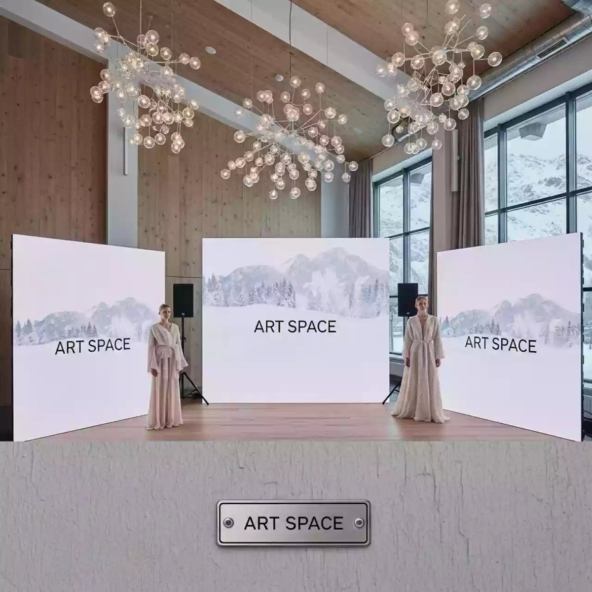 Аренда Светодиодные экраны для фотозоны в Golden Tulip Rosa Khutor — ART SPACE