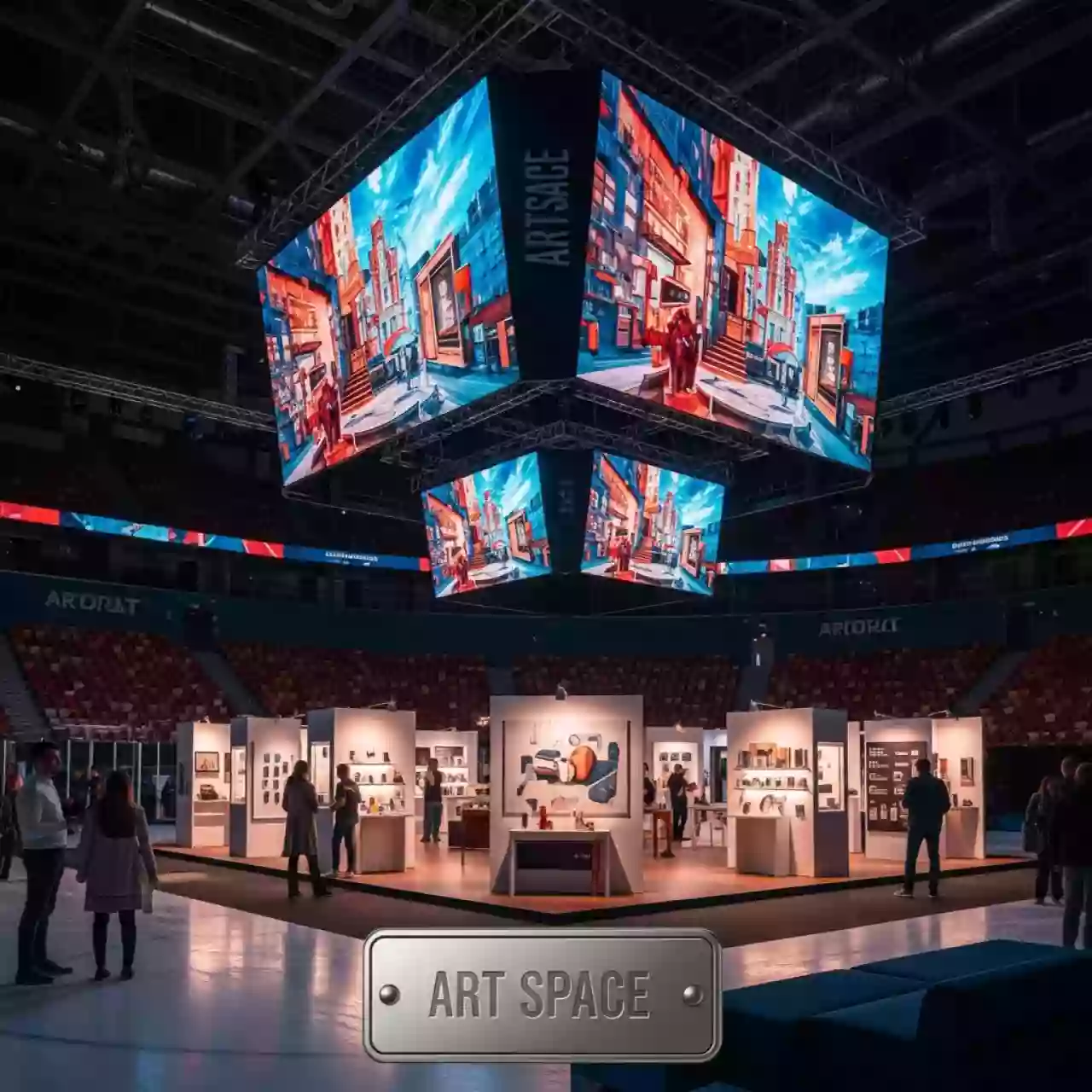 Аренда Светодиодные экраны на подвесах в ледовом дворце «Большой» — ART SPACE