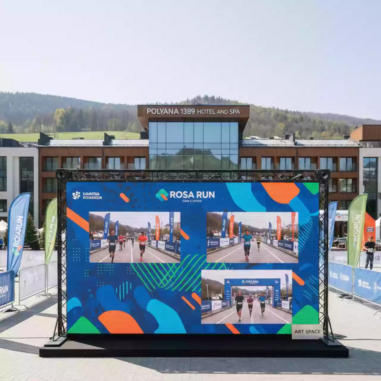 Аренда Светодиодные экраны P2 в Поляна 1389 Отель и Спа — ART SPACE