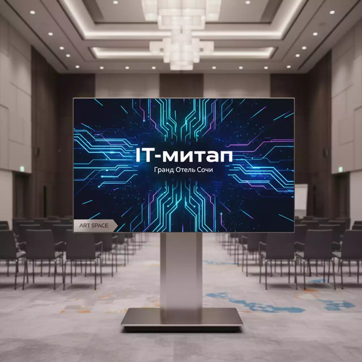 Аренда Светодиодный экран 3х2 м P1,9 в Гранд Отель Сочи — ART SPACE