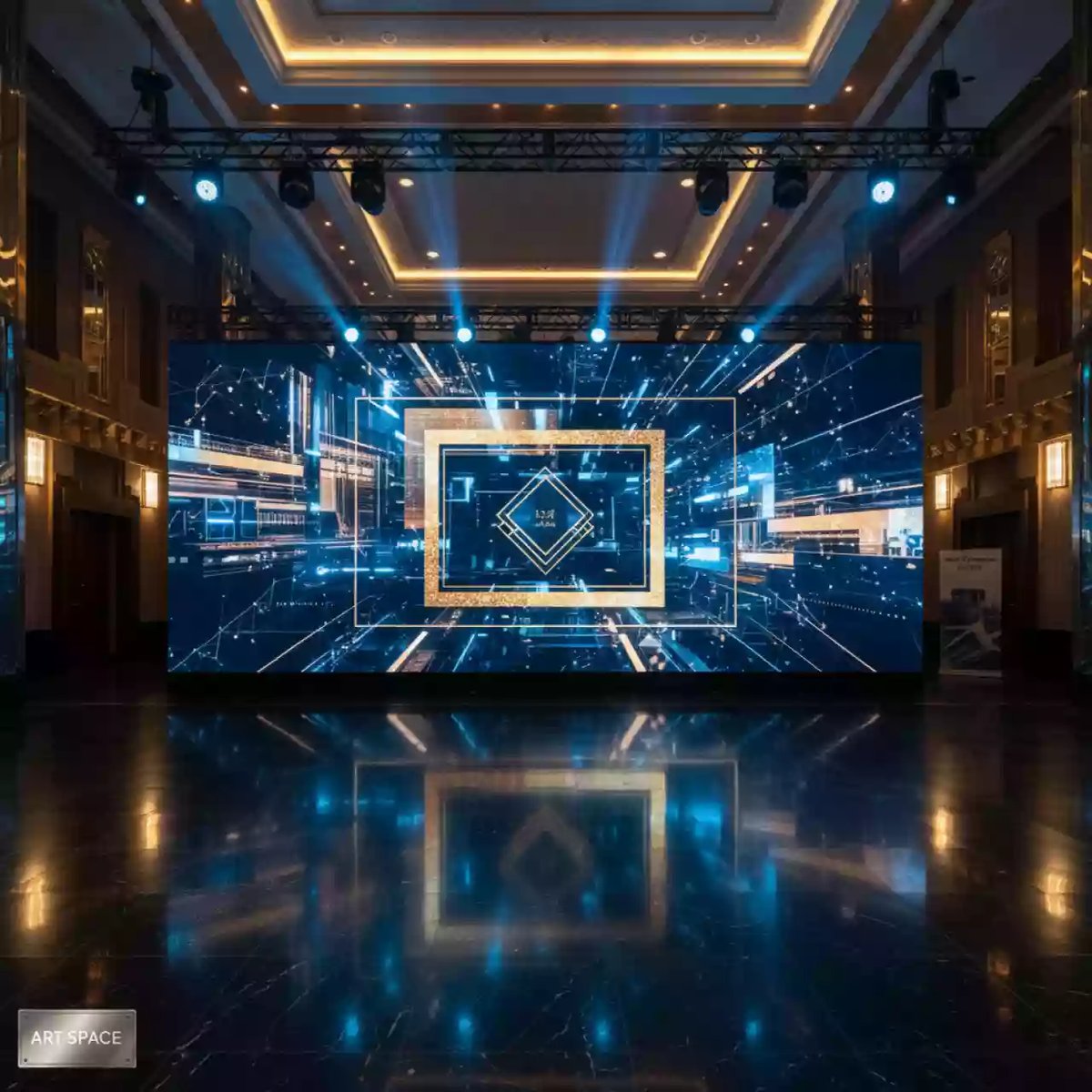 Аренда Светодиодный экран 6х4 м P3.9 в МФК «Горный» — ART SPACE