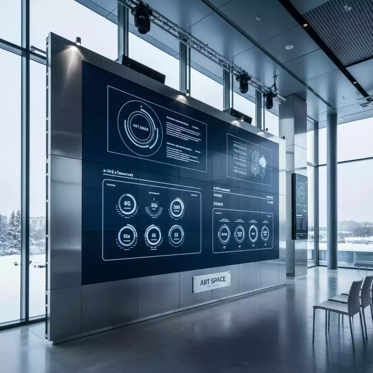 Аренда Светодиодный экран 6х4 м с шагом 10 мм в ОКЦ «Галактика» — ART SPACE