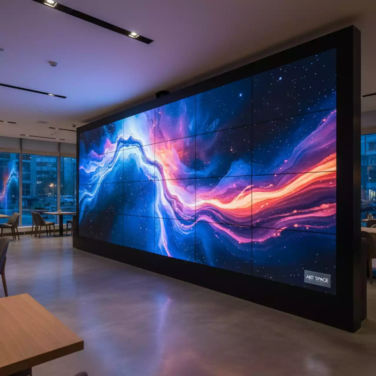 Аренда Светодиодный экран All in One QSTech xWall Plus 132.12 FP I1270 в ресторане «Магеллан» — ART SPACE