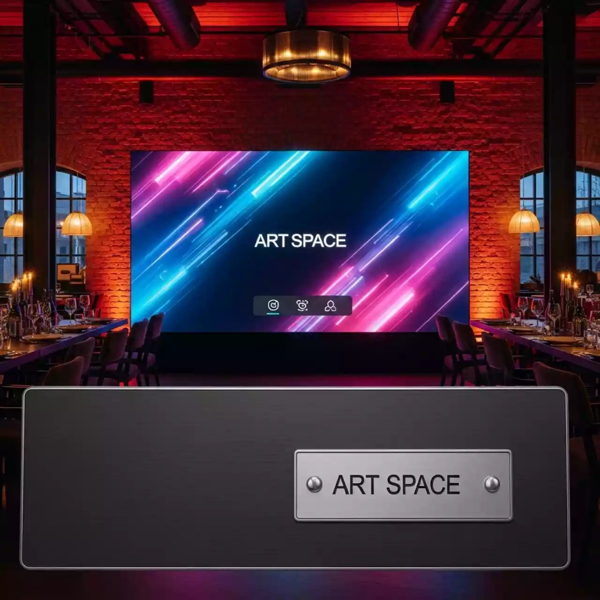 Аренда Светодиодный экран All in One QSTech xWall Plus 165 09 в ресторане «Магадан» — ART SPACE