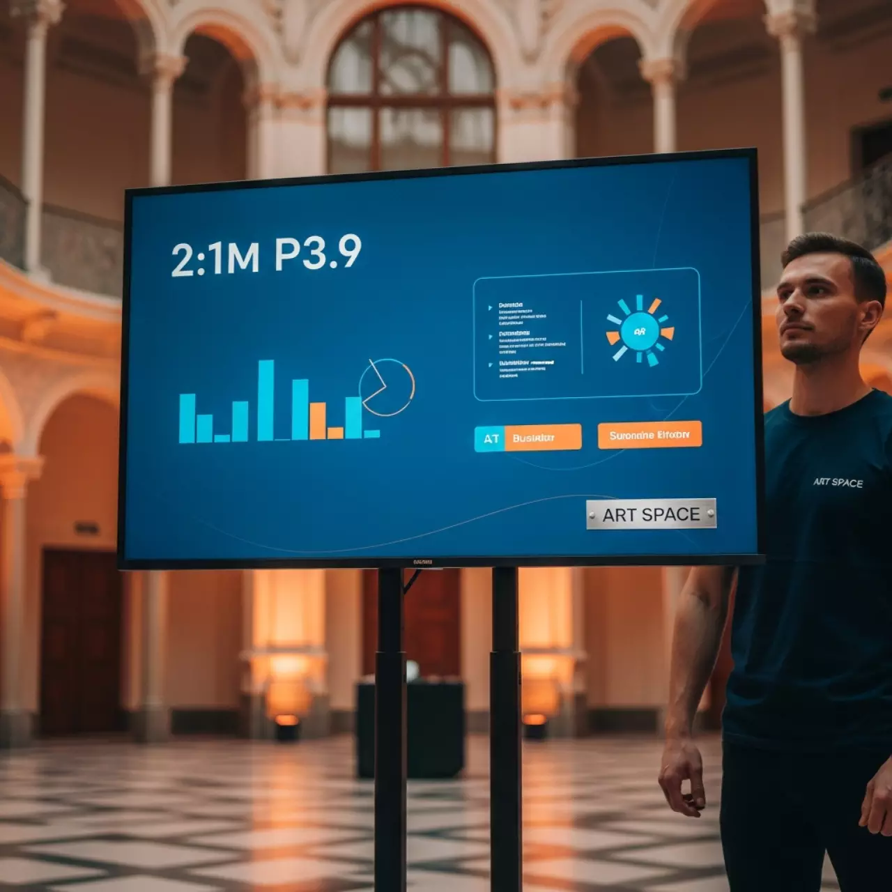 Аренда Светодиодный экран P3.9 2х1 м в санатории «Металлург» — ART SPACE