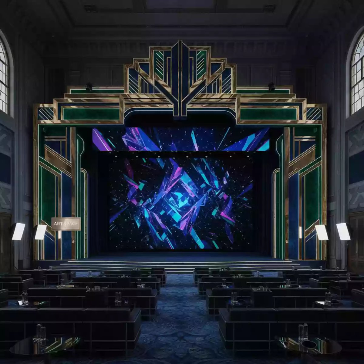 Аренда Светодиодный экран с шагом 2 мм в ледовом дворце «Роза Хутор» — ART SPACE