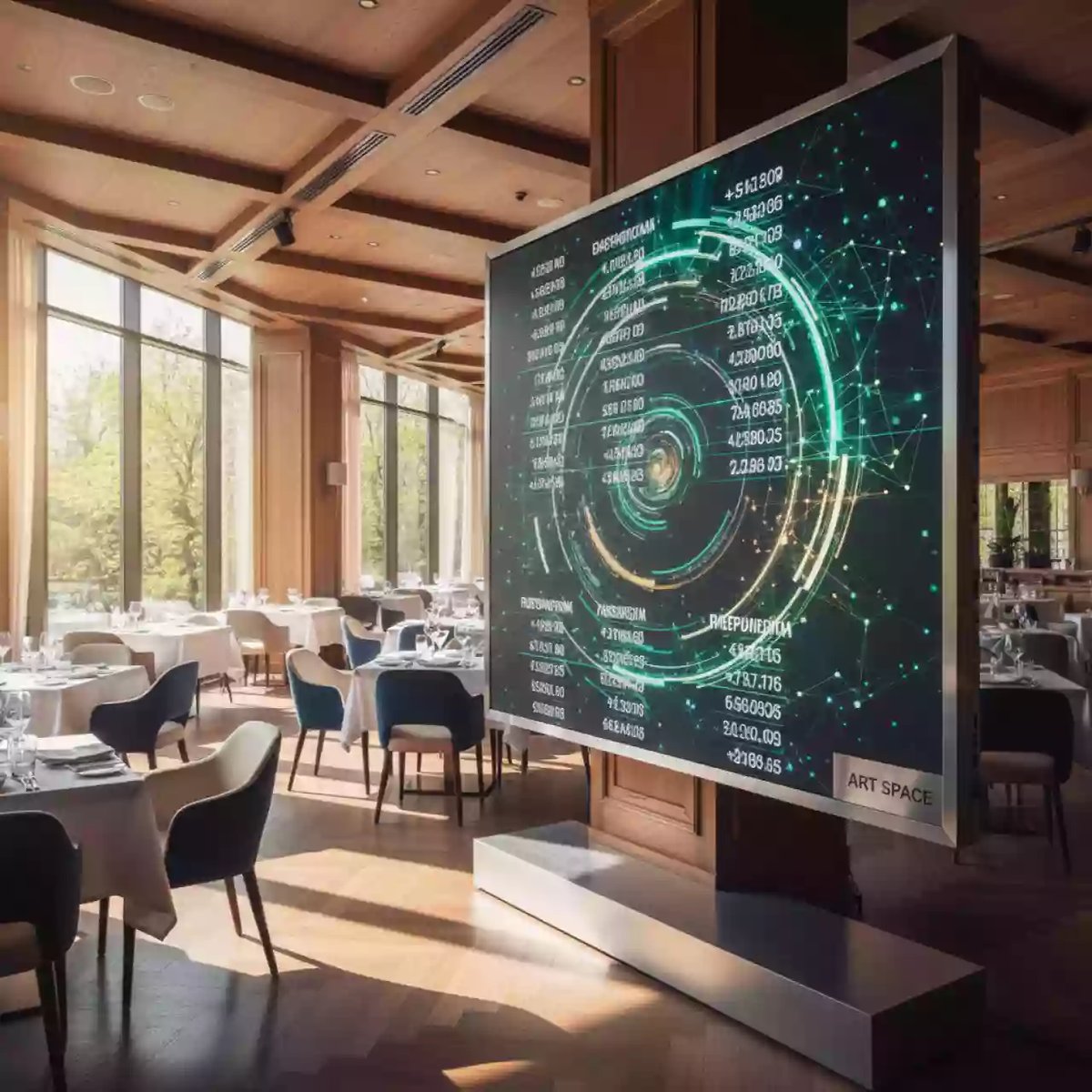 Аренда Светодиодный экран серии M Plus 4,5х3 м в ресторане «Сыроварня» — ART SPACE