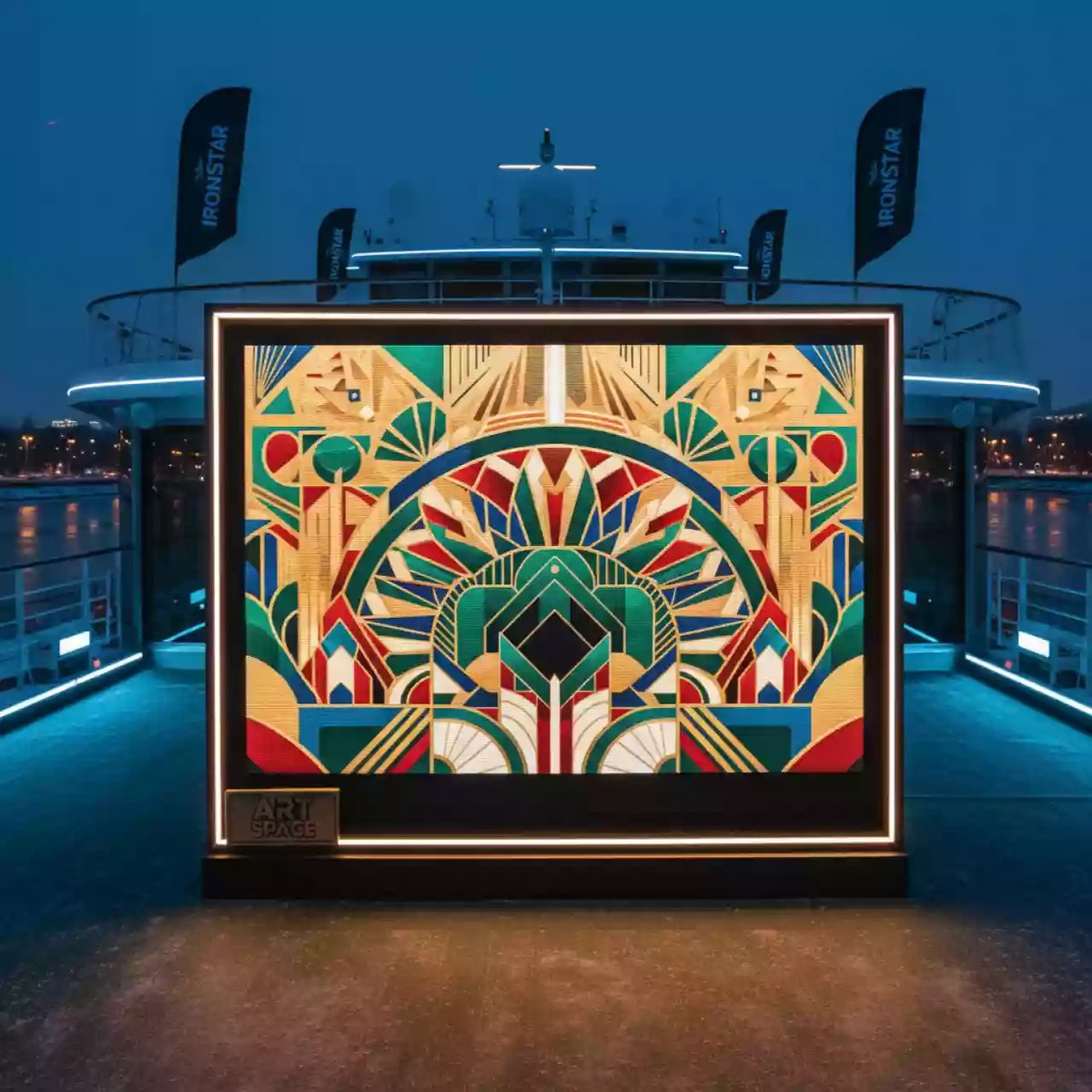 Аренда Светодиодный экран серии M plus 4х3 на теплоходе «Дагомыс» — ART SPACE