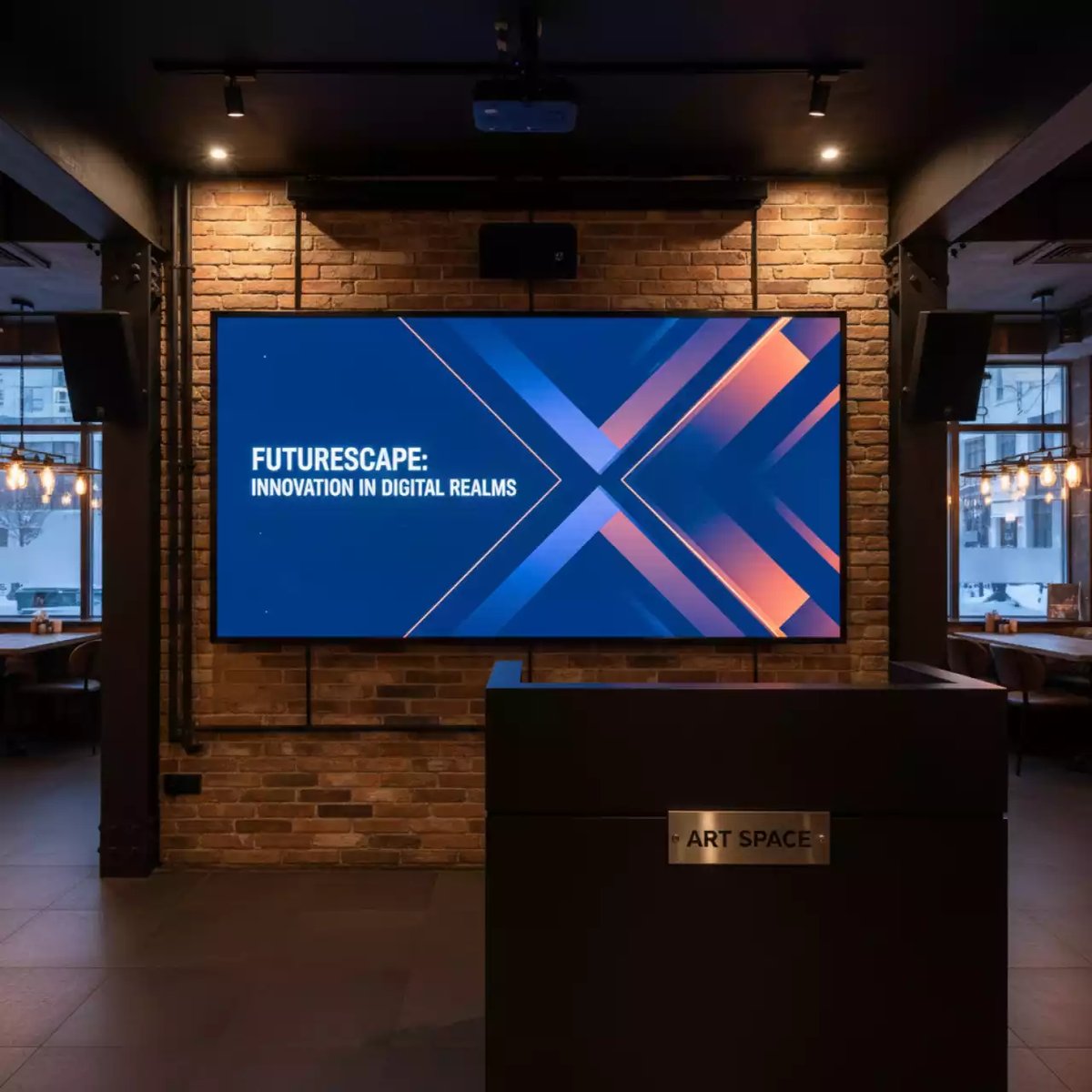 Аренда Светодиодный экран шаг 2,5 мм в ресторане «Магадан» — ART SPACE