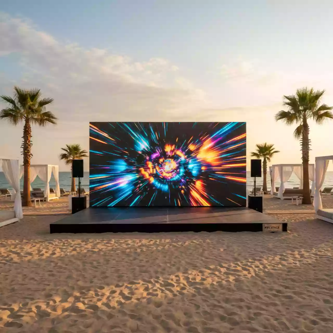 Аренда Светодиодный экран Visualeader TG2,5 Kinglight на пляжных клубах Хосты — ART SPACE