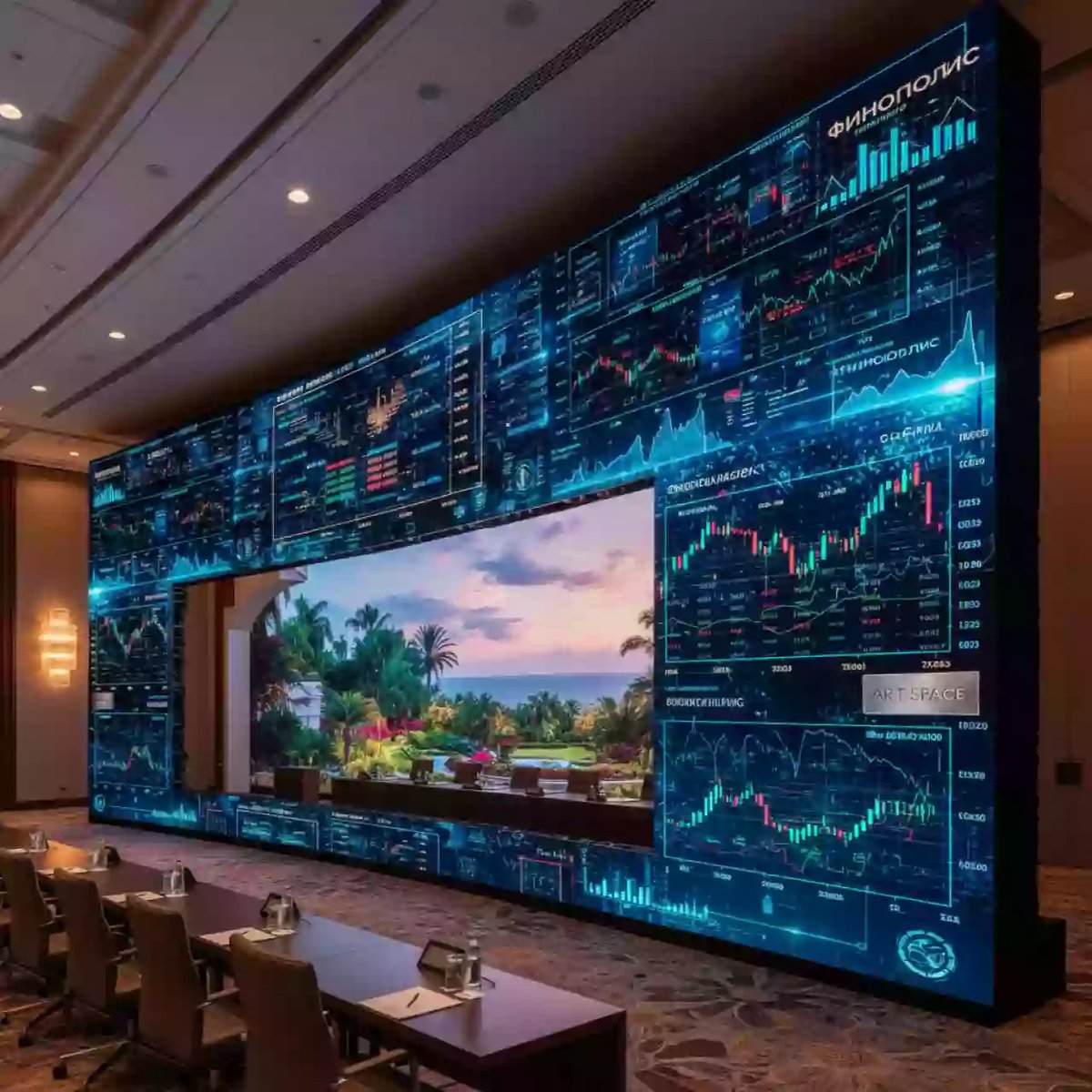 Аренда Светодиодный LED экран интерьерный в санатории «Сочи» — ART SPACE