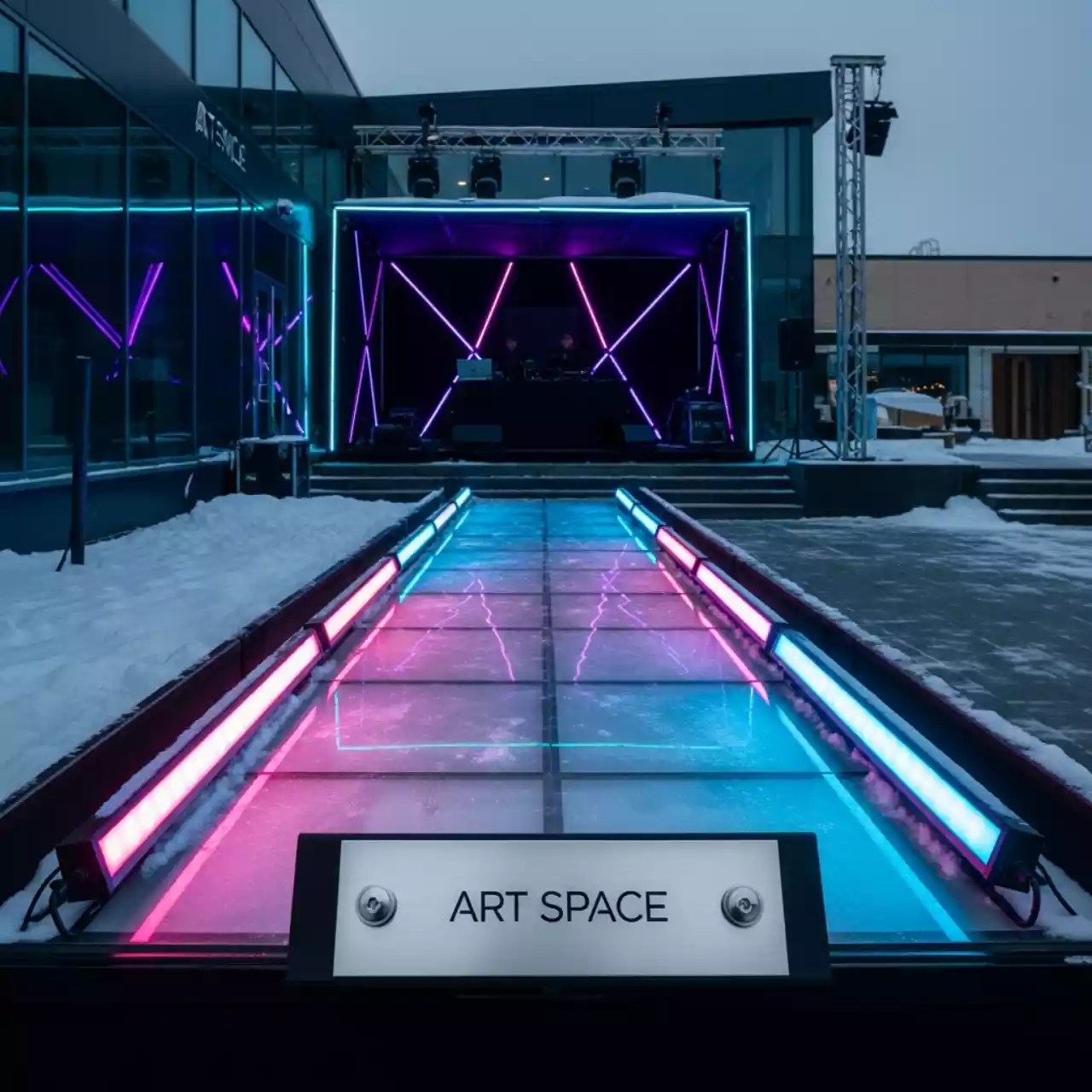 Аренда Светодиодный светильник Involight Qadrobar RGB 250 мм в банкетном зале «Дельфин» — ART SPACE
