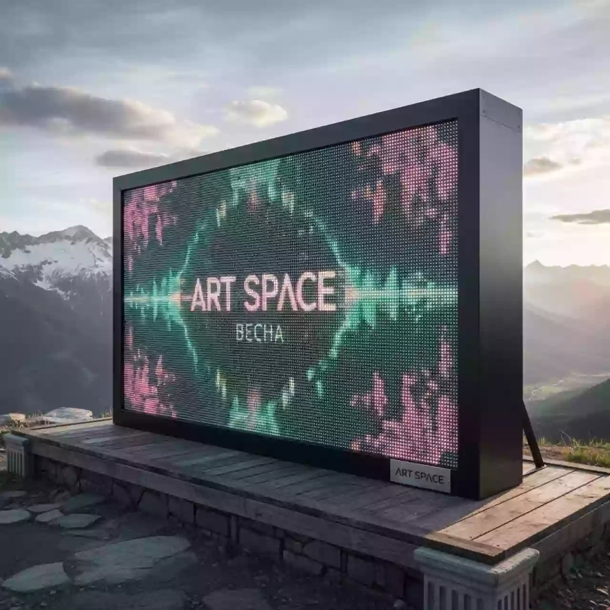 Аренда Светомузыка DJ LED Messenger на площадке Rosa Peak (2320м) — ART SPACE