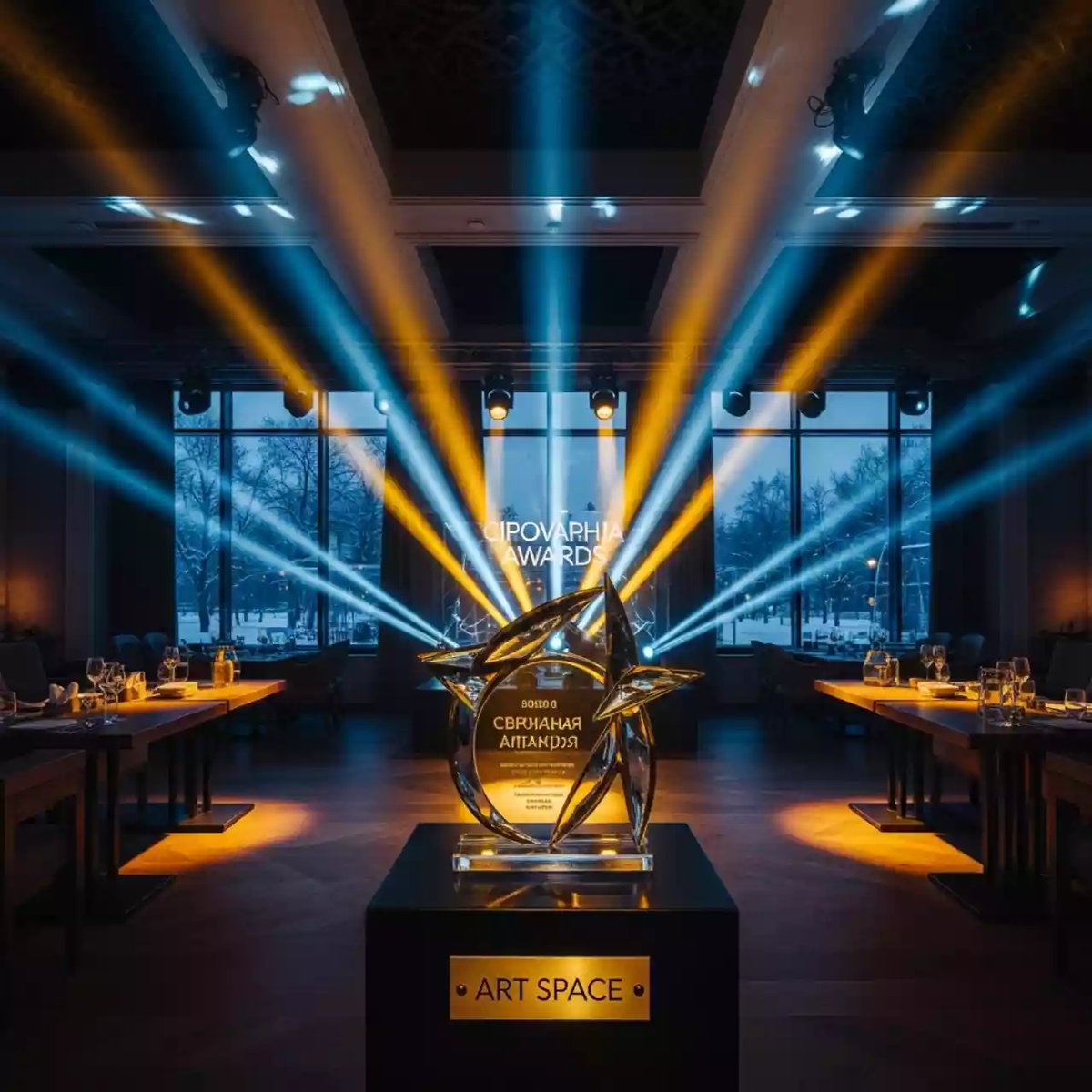 Аренда Светомузыка светодиодная в ресторане «Сыроварня» — ART SPACE