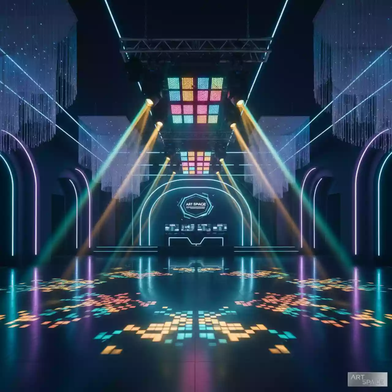 Аренда Световая голова Matrix Involight MH Matrix 25 25х12W RGBW в санатории «Октябрьский» — ART SPACE