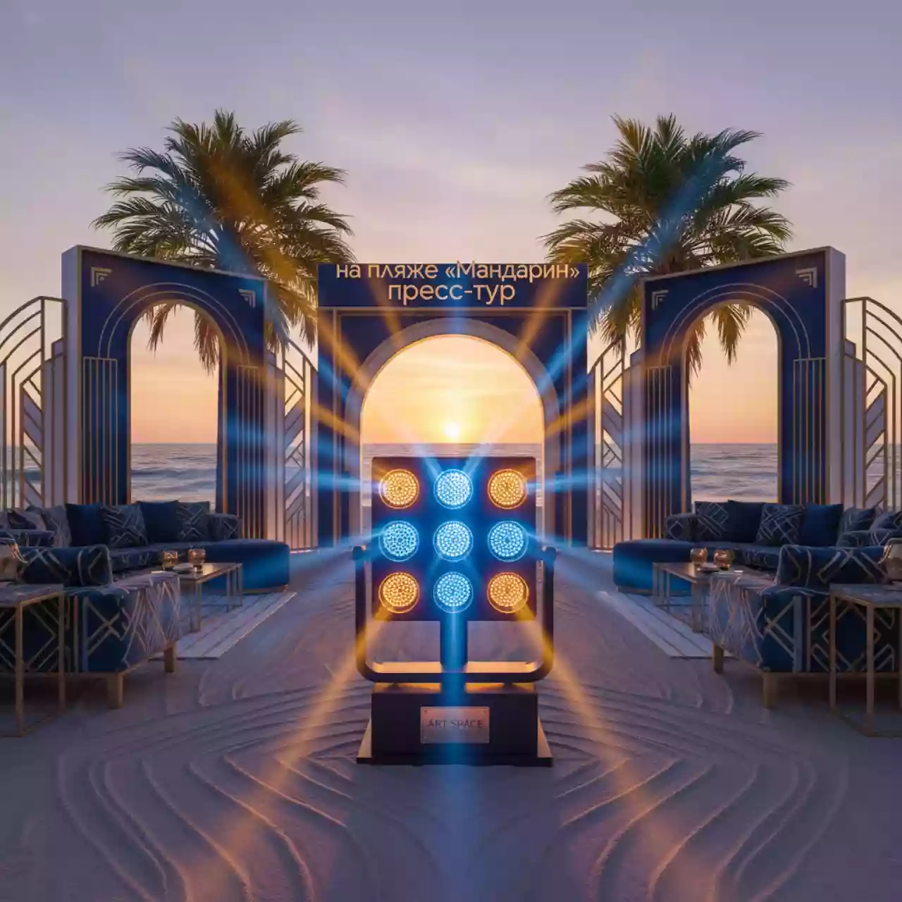 Аренда Световая голова Matrix Involight MH Matrix 25 на пляже «Мандарин» — ART SPACE