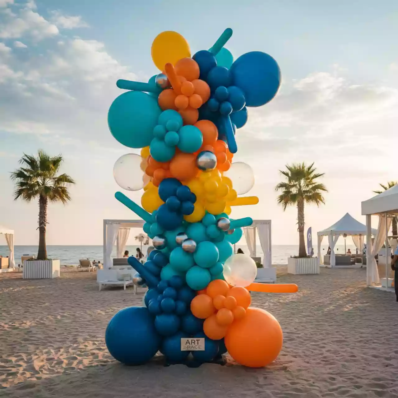 Аренда Связка из шаров 27 на пляже «Мандарин» — ART SPACE