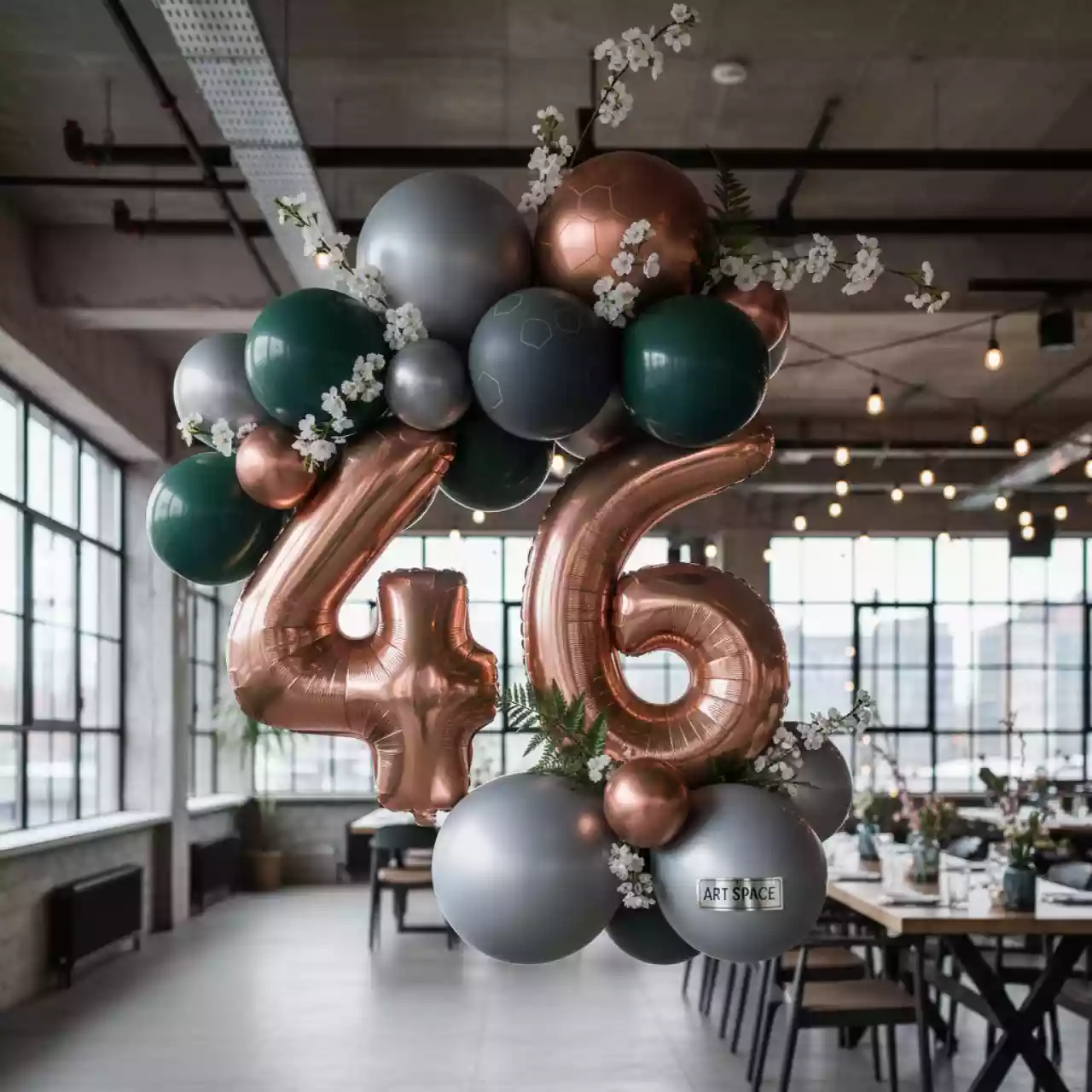 Аренда Связка из шаров 46 в ресторане «Магадан» — ART SPACE