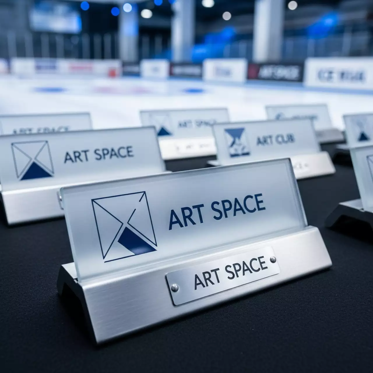 Аренда Таблички для рассадки в Керлинговом центре «Ледяной куб» — ART SPACE