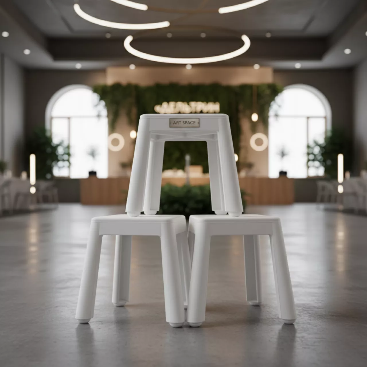 Аренда Табурет детский Mammut белый в банкетном зале «Дельфин» — ART SPACE