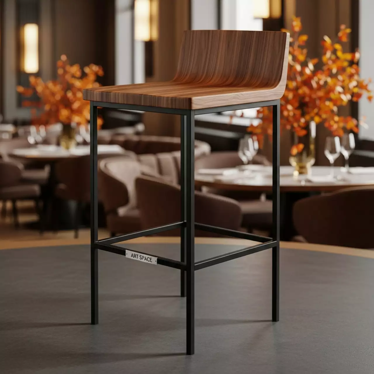 Аренда Табурет Лофт 11 Н ЛДСП Орех Гварнери в ресторане «Магадан» — ART SPACE