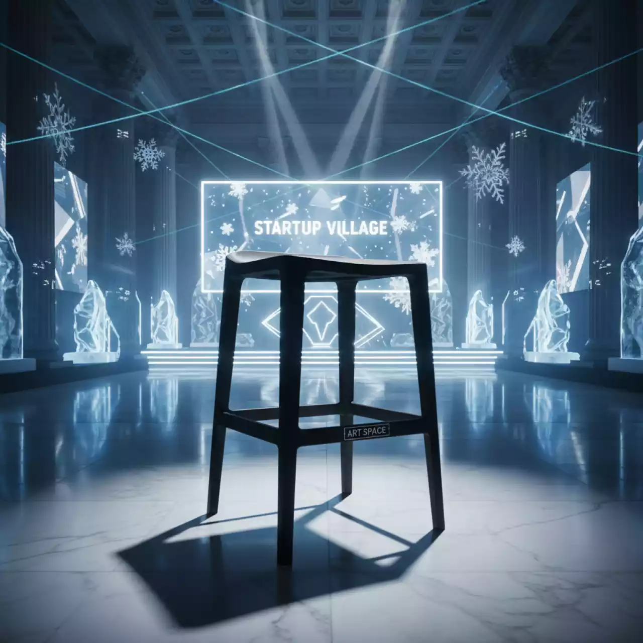 Аренда Табурет Лори черный из пластика в Alpha Sirius — ART SPACE