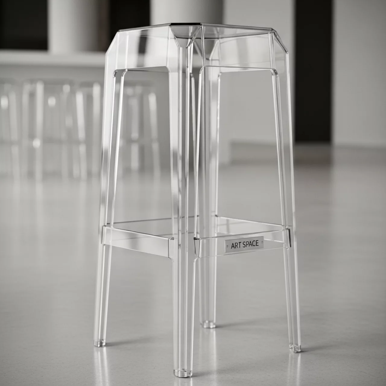 Аренда Табурет прозрачный барный Fox 75 в Mercure Сочи Центр — ART SPACE