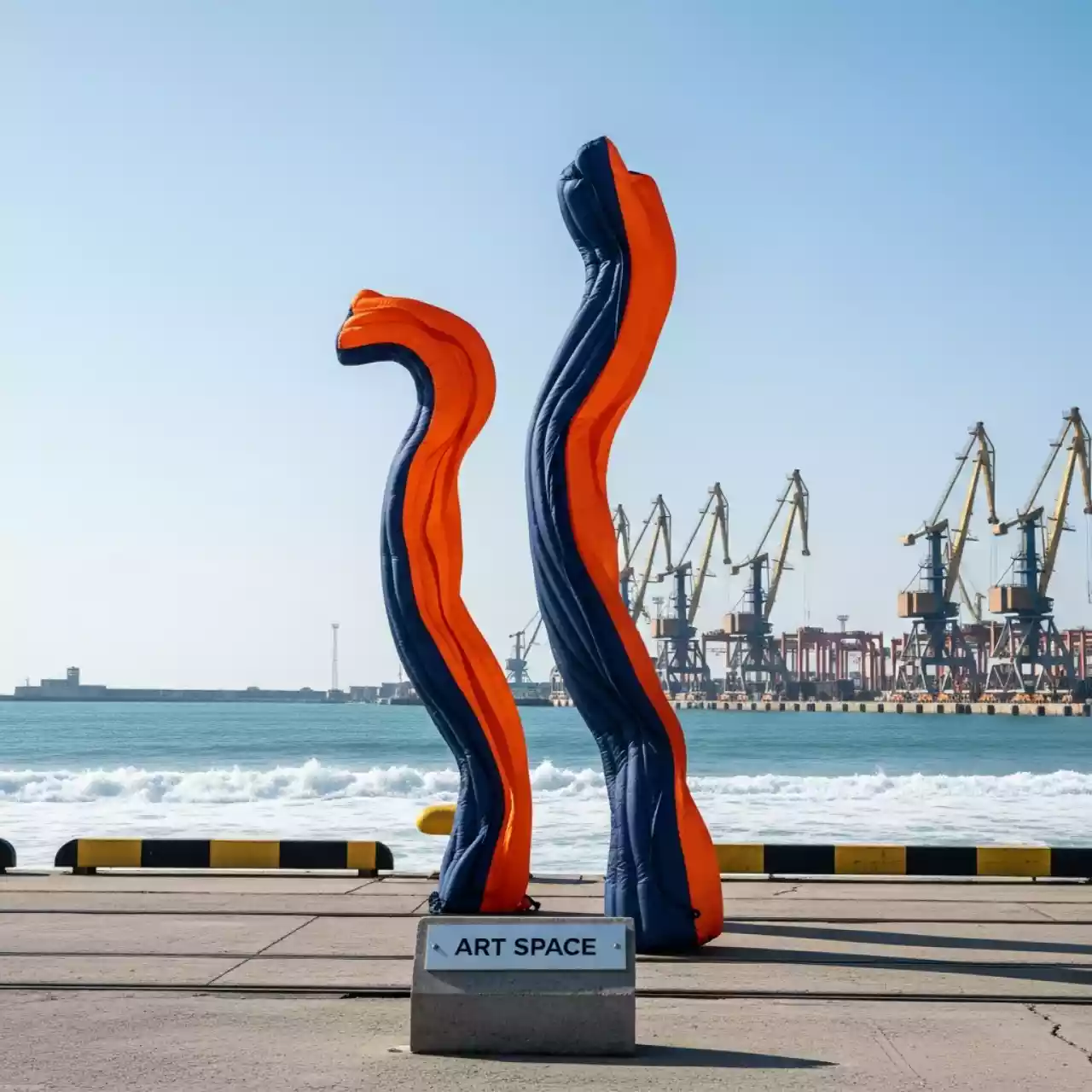 Аренда Танцующие трубы на территории Морпорта Сочи — ART SPACE