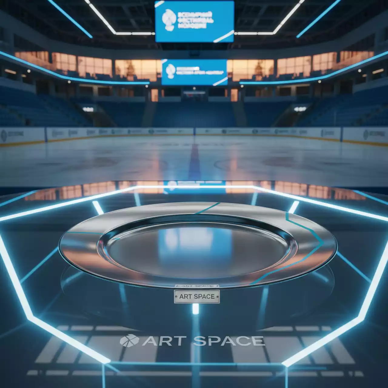 Аренда Тарелка 27 см в ледовой арене «Шайба» — ART SPACE