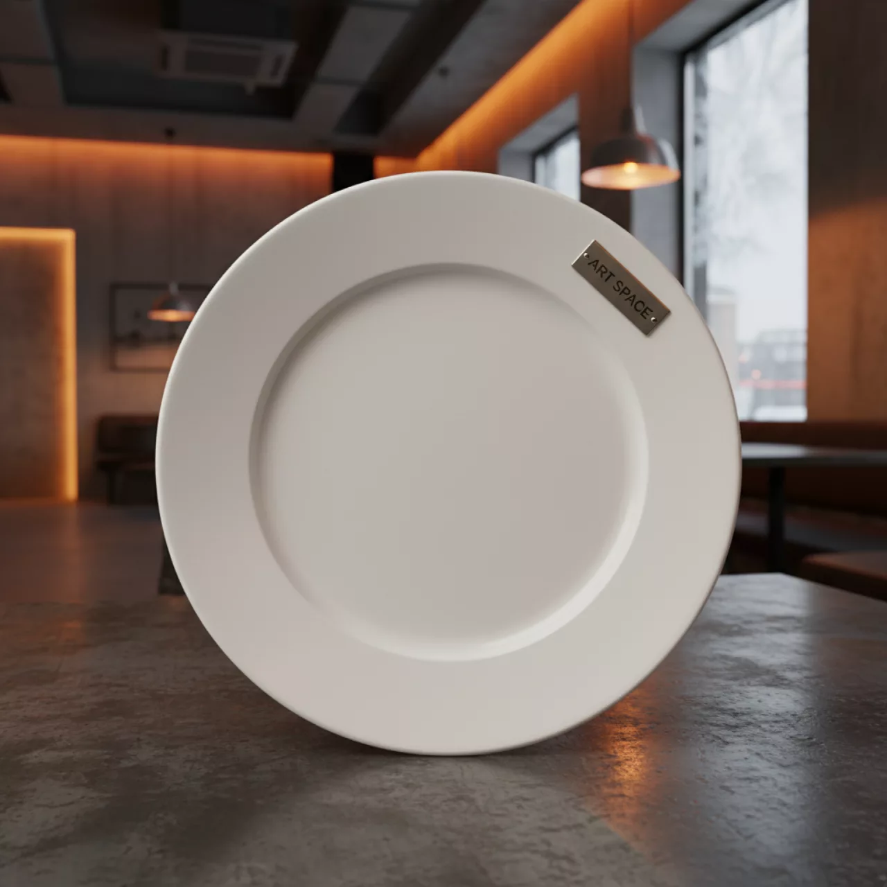 Аренда Тарелка белая для 3D сублимации 200 мм в ресторане «Магеллан» — ART SPACE