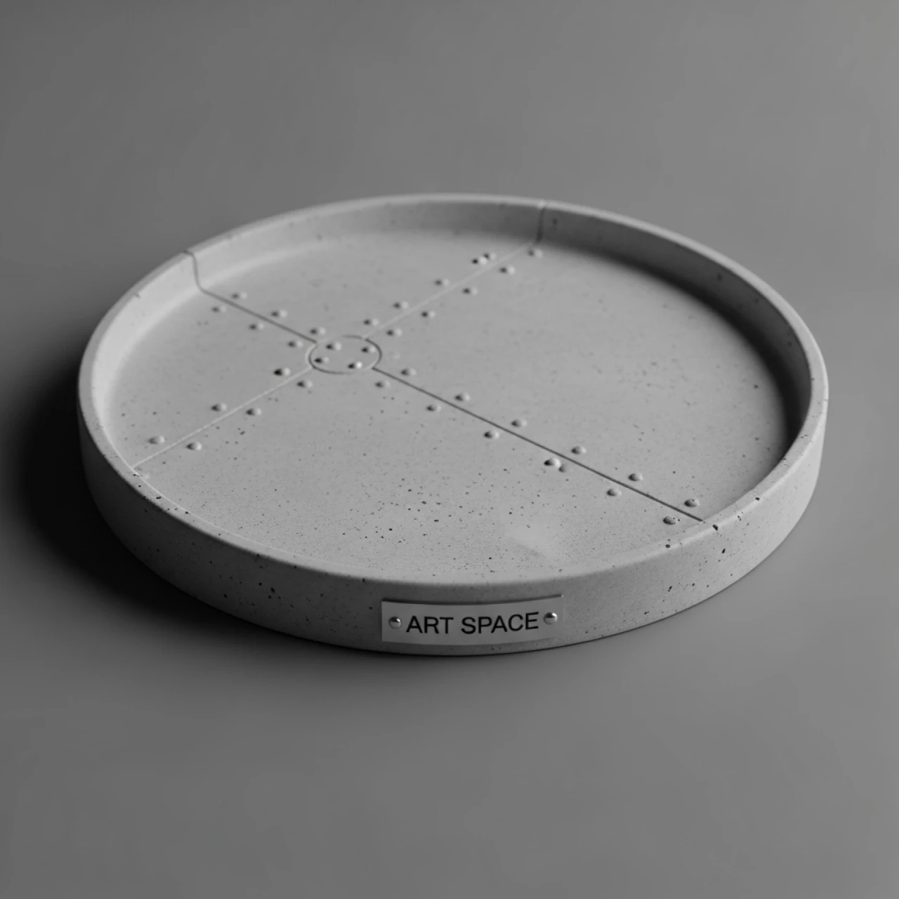 Аренда Тарелка Beton серая 20 см в ОКЦ «Галактика» — ART SPACE