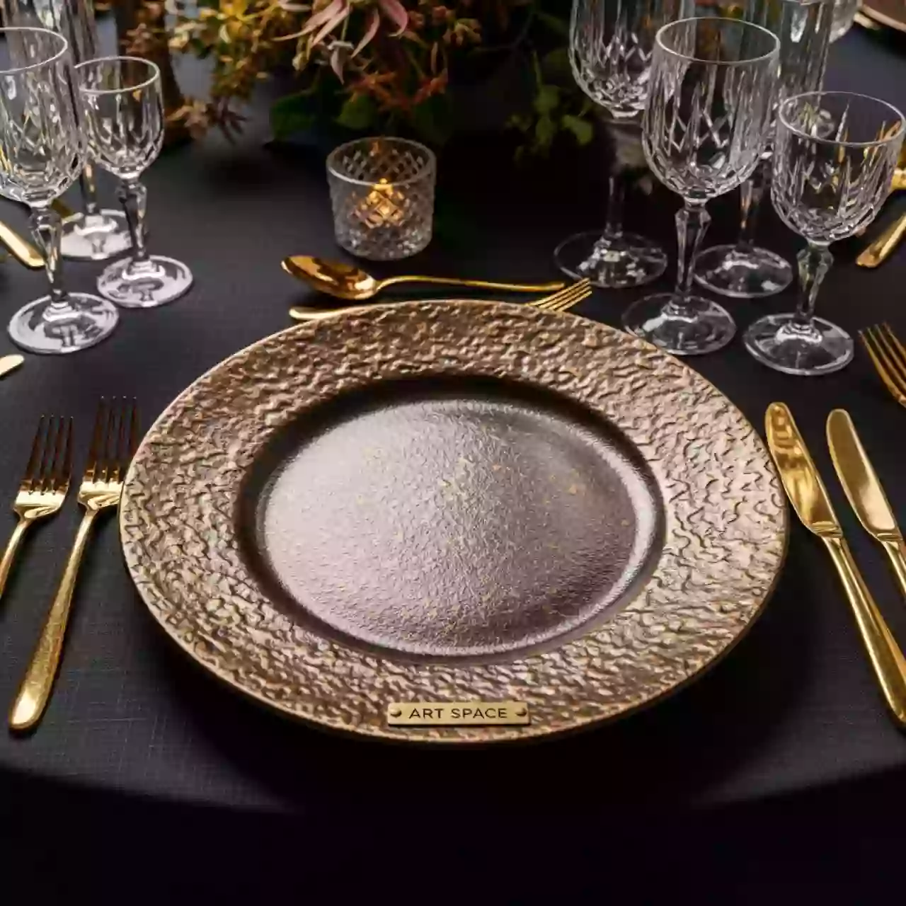 Аренда Тарелка бронзовая текстура в санатории «Русь» — ART SPACE