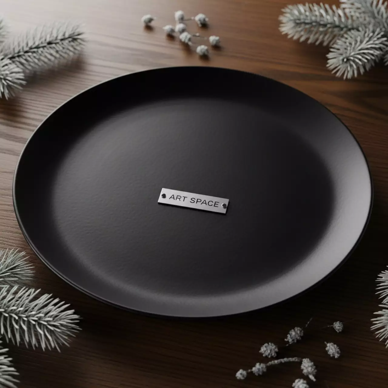 Аренда Тарелка черная Тебальди в VK Stadium Sirius — ART SPACE