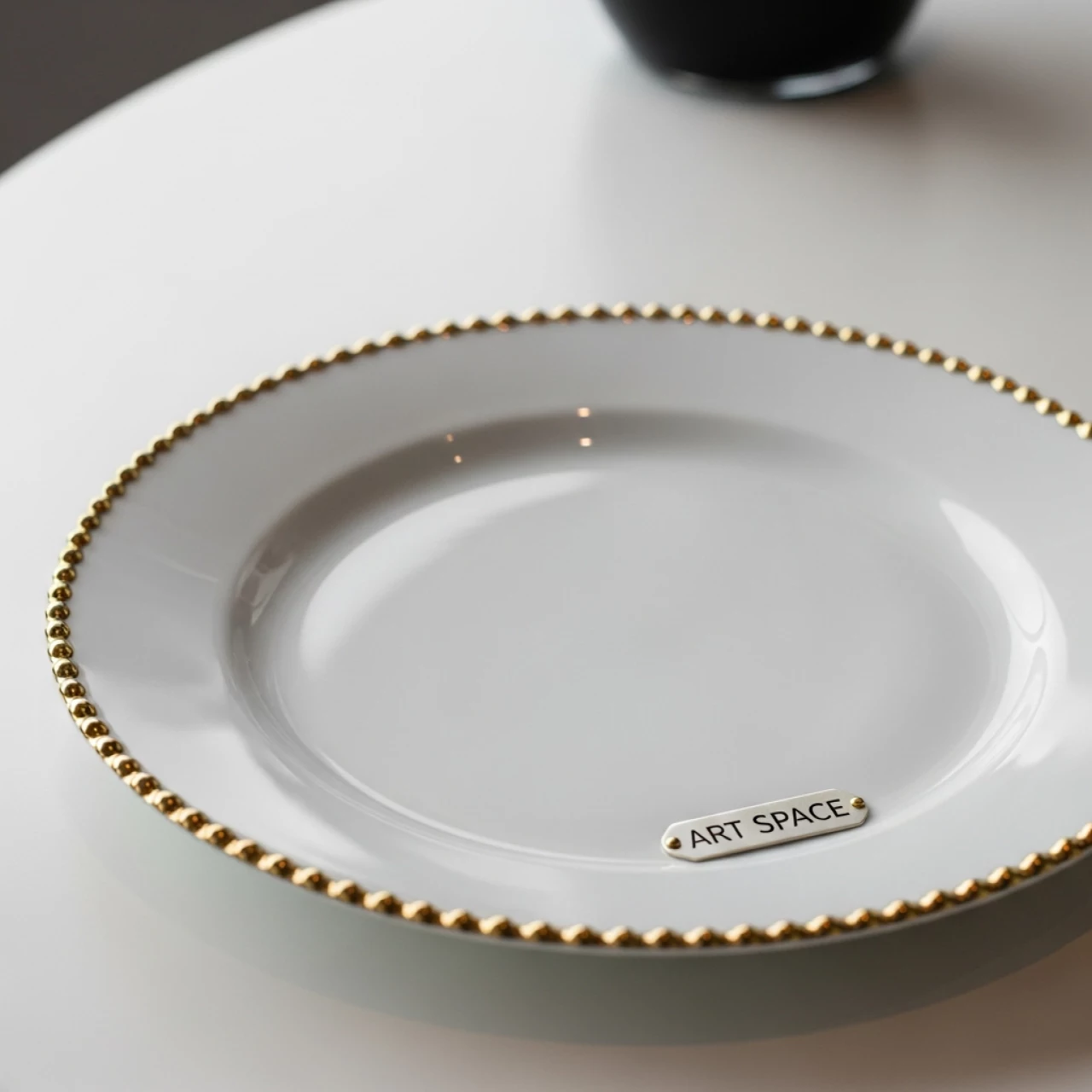 Аренда Тарелка для горячего Афина с золотыми бусинками 27 см в Сочи Парк Отеле — ART SPACE