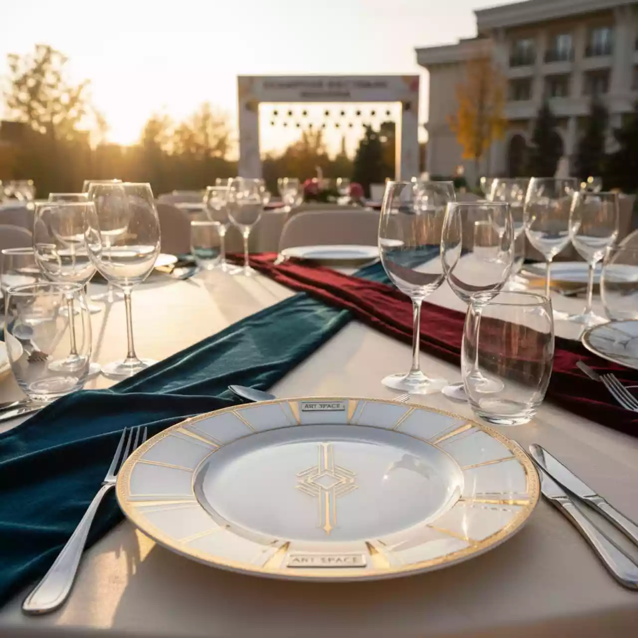 Аренда Тарелка для холодных закусок Вивьен 22 см в Bridge Resort — ART SPACE