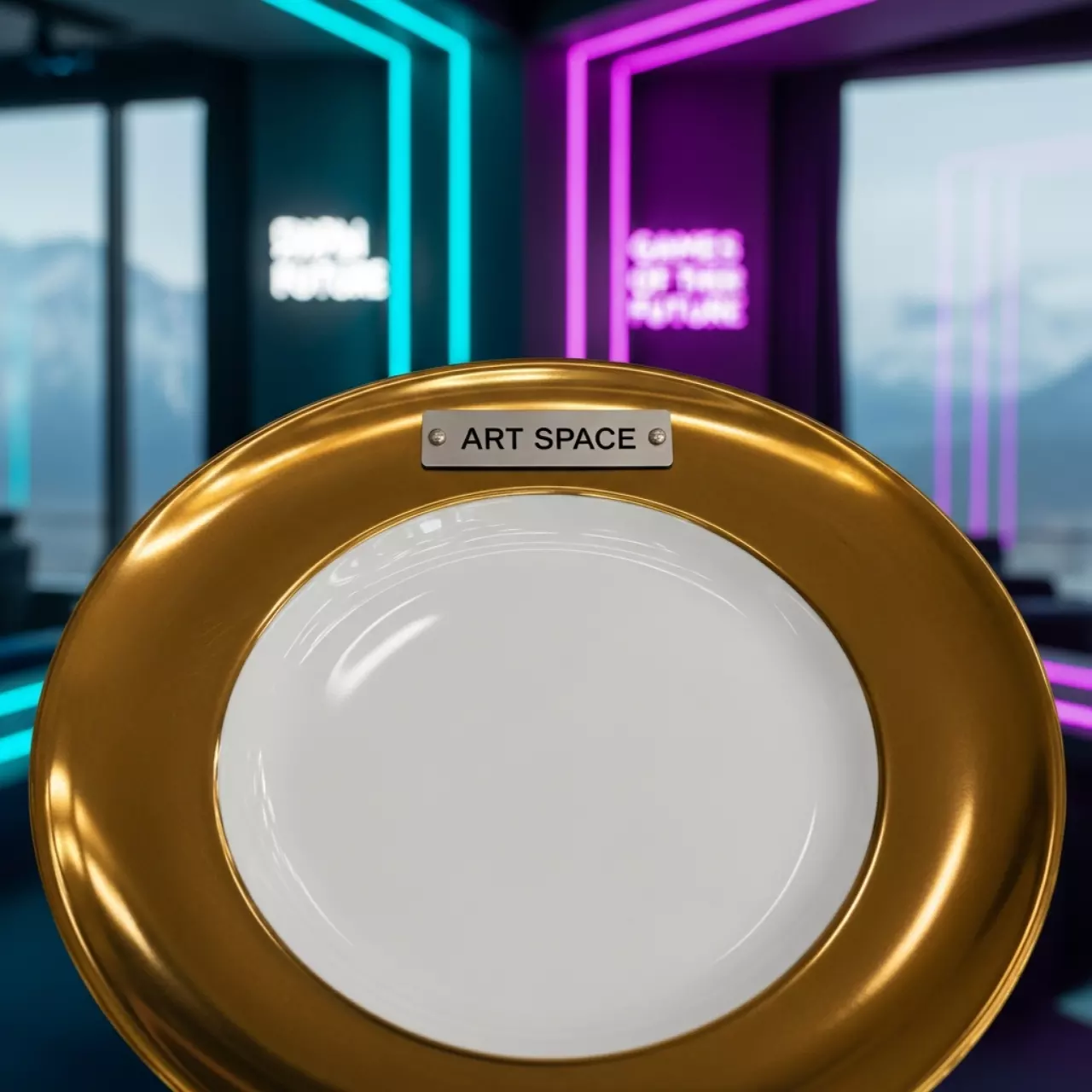 Аренда Тарелка Джорджия Gold 19 см в Golden Tulip Rosa Khutor — ART SPACE