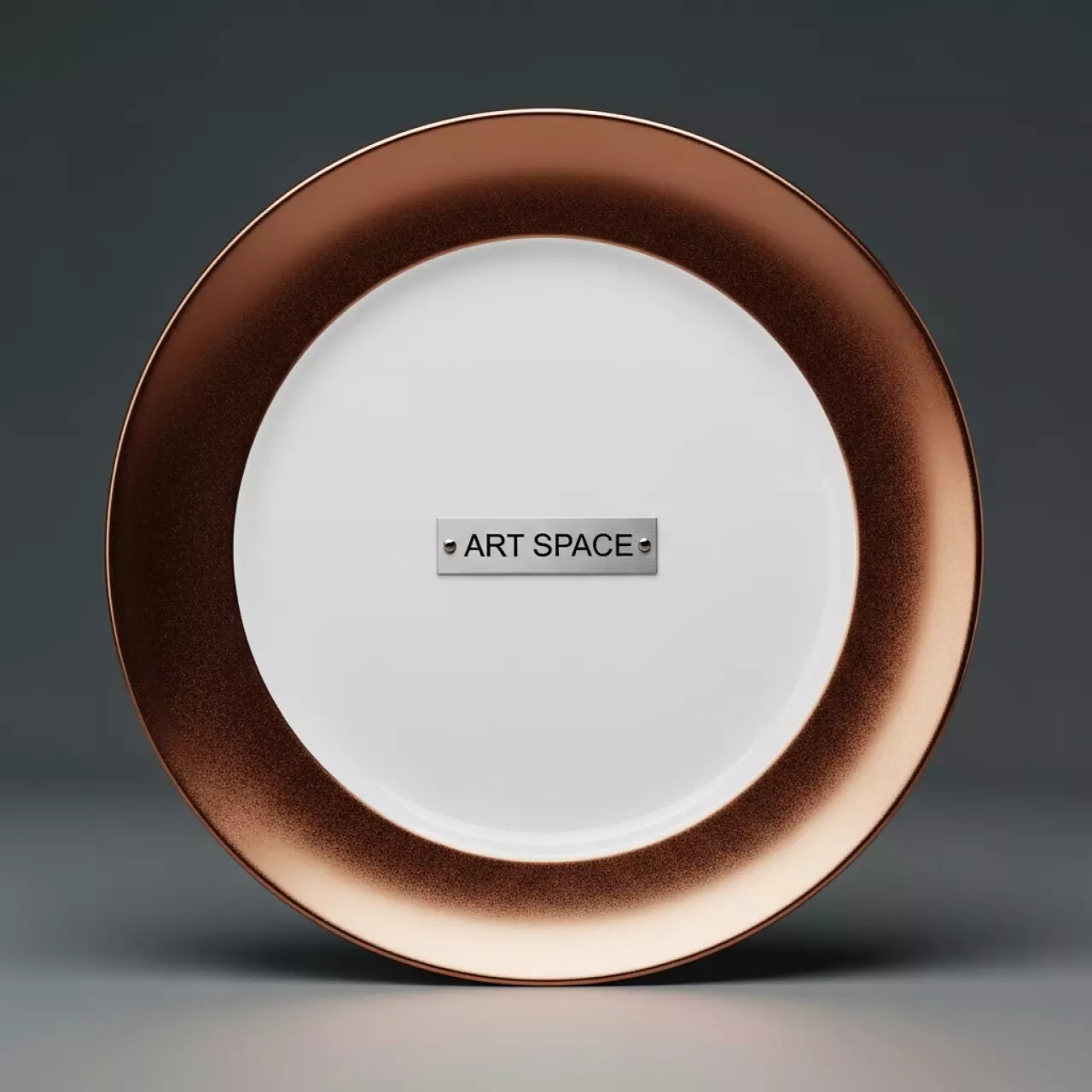 Аренда Тарелка ЭВРИДИКА с медным кантом на Медальной площади — ART SPACE