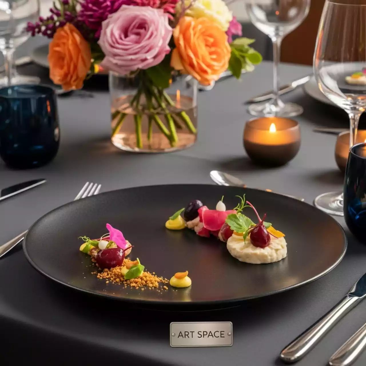 Аренда Тарелка Fiji черная 30х28 см в Mercure Сочи Центр — ART SPACE