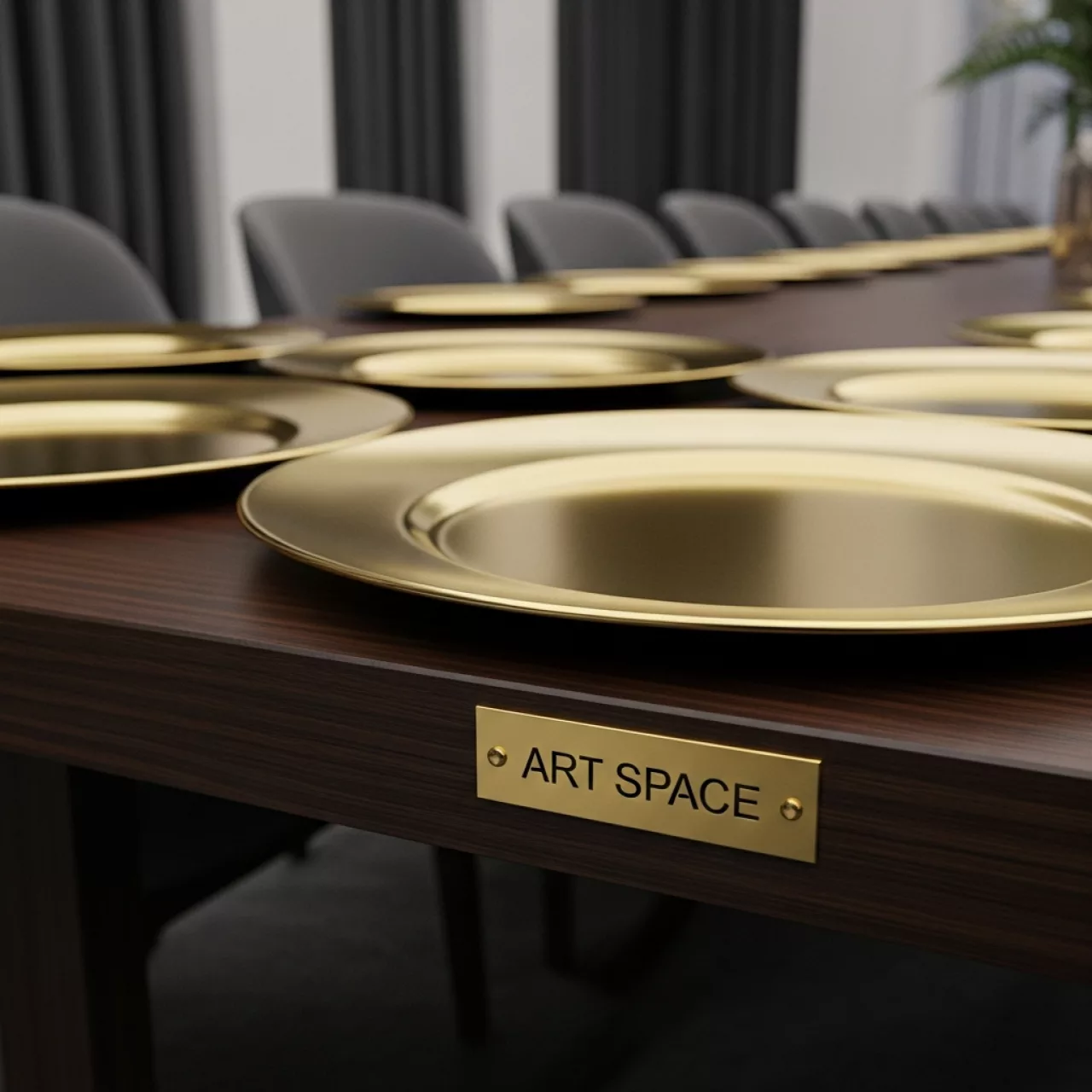 Аренда Тарелка Grass золото в комплексе Sea Galaxy — ART SPACE