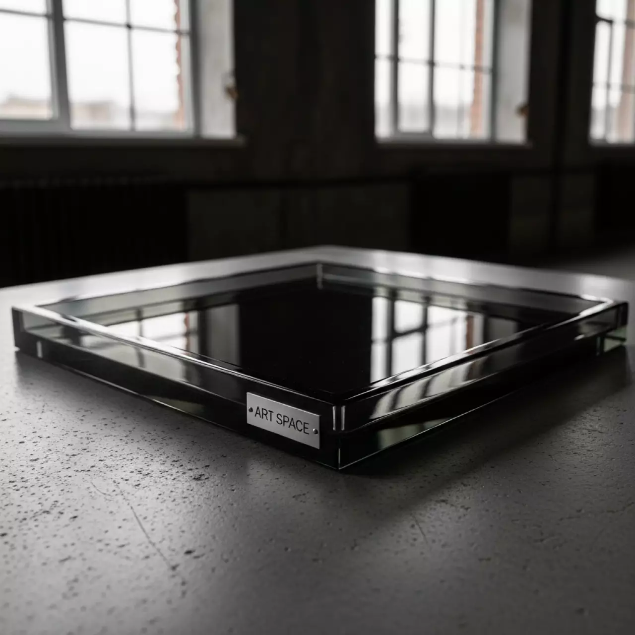 Аренда Тарелка из тонированного стекла квадратная Zeiher 50х50 см в ресторане «D.O.M» — ART SPACE