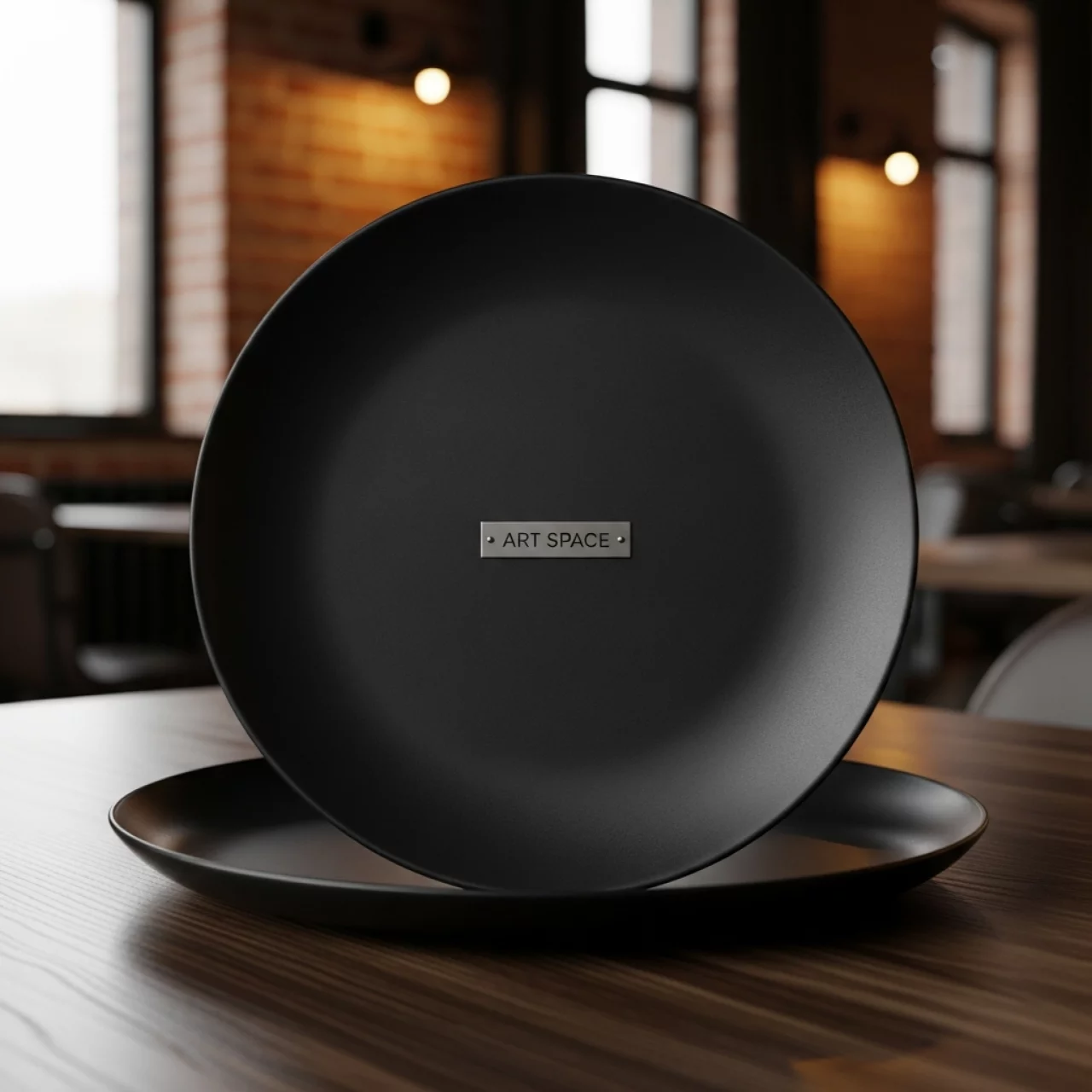 Аренда Тарелка Катарсис черная 27 см в лофте «Студия 21» — ART SPACE