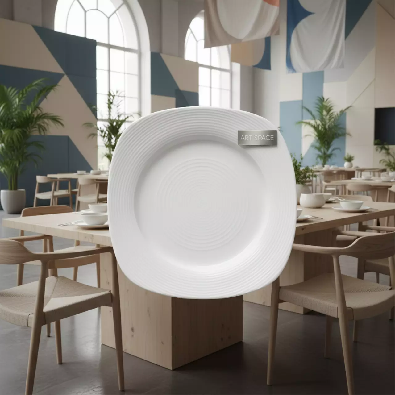 Аренда Тарелка квадратная Steelite Spyro 28х28 см в банкетном зале «Дельфин» — ART SPACE