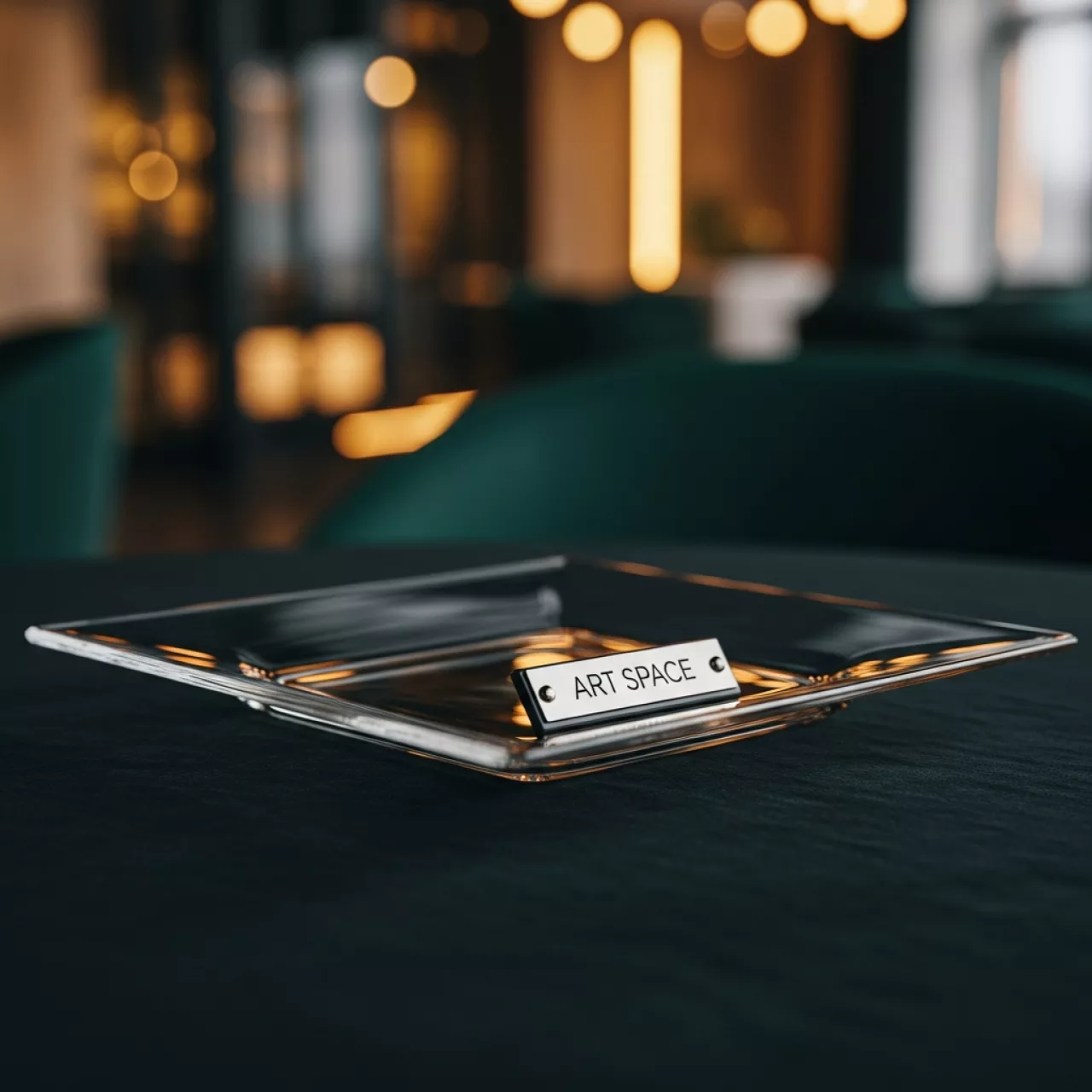 Аренда Тарелка квадратная стеклянная 300 мм в лофте «Студия 21» — ART SPACE