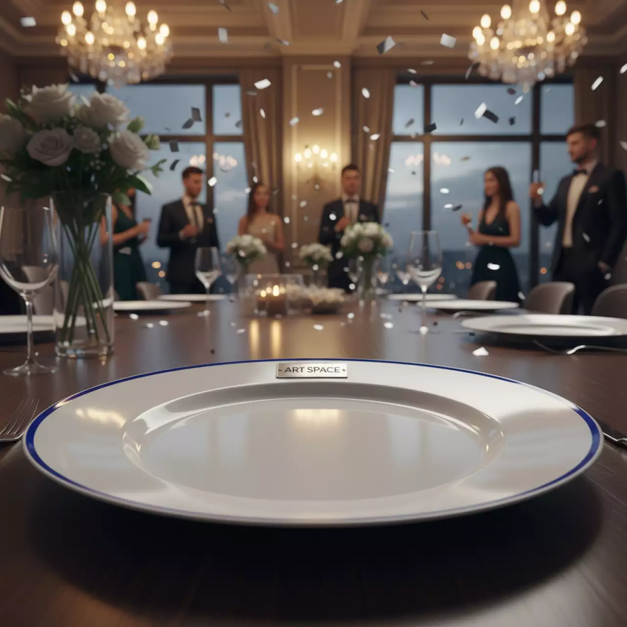 Аренда Тарелка обеденная фарфоровая Матилла 27 см в Boutique Hotel PORTUM 1905 — ART SPACE