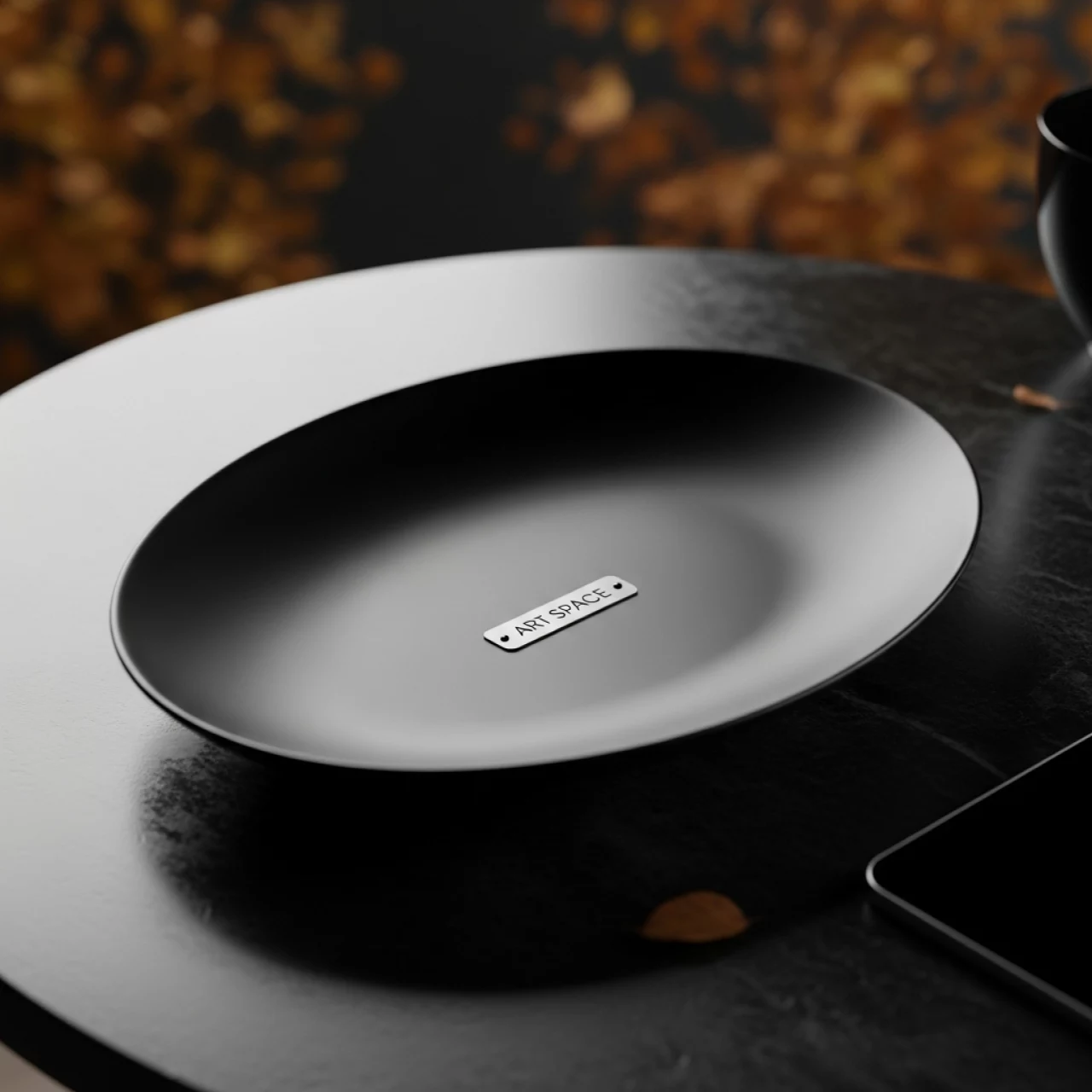 Аренда Тарелка овальная черная 360х240 мм на Сочи Автодроме — ART SPACE