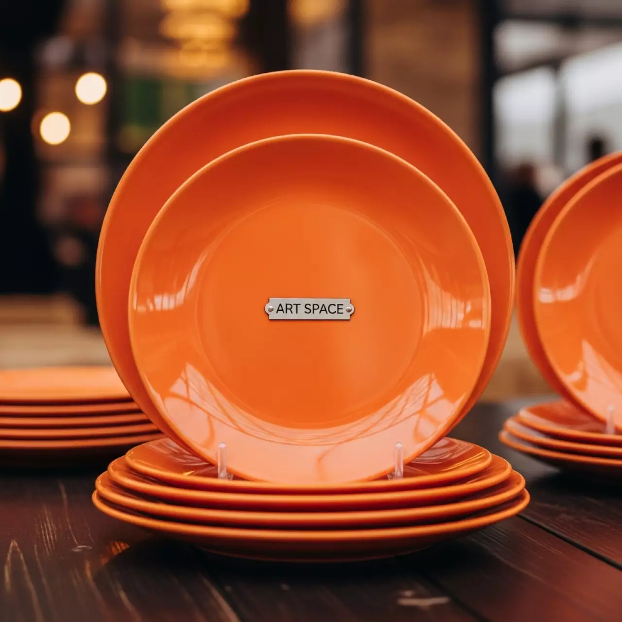 Аренда Тарелка пирожковая porland оранжевая 18 см в ресторане «Voda» — ART SPACE