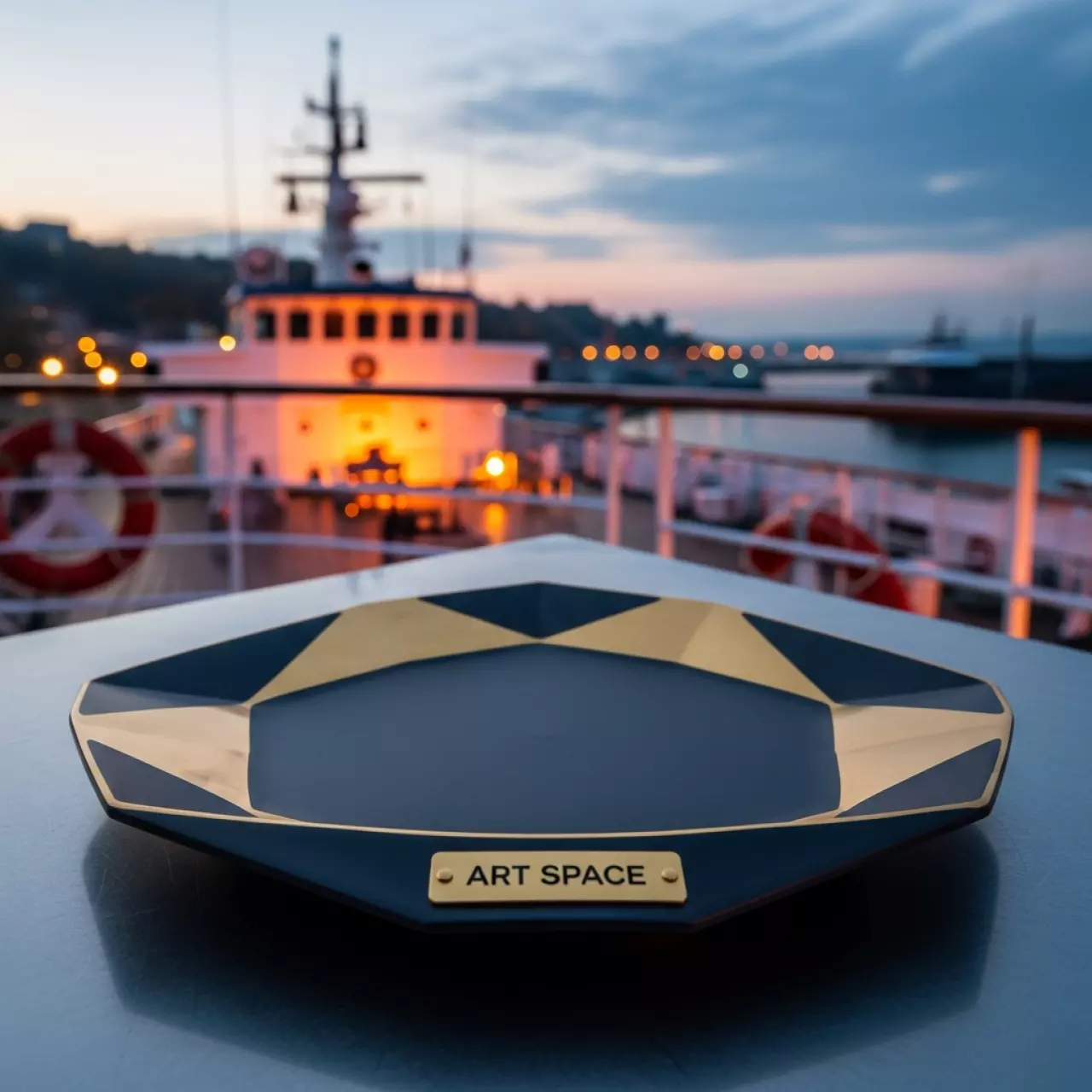 Аренда Тарелка пластиковая Барбара на теплоходе «Дагомыс» — ART SPACE