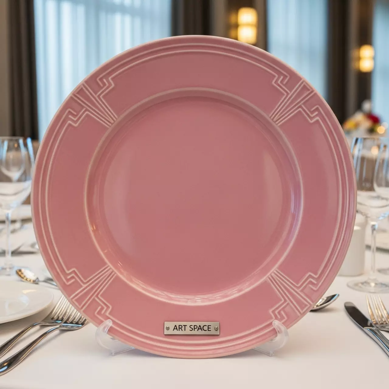 Аренда Тарелка подстановочная Аликанте розовая 33 см в Imeretinskiy Hotel — ART SPACE