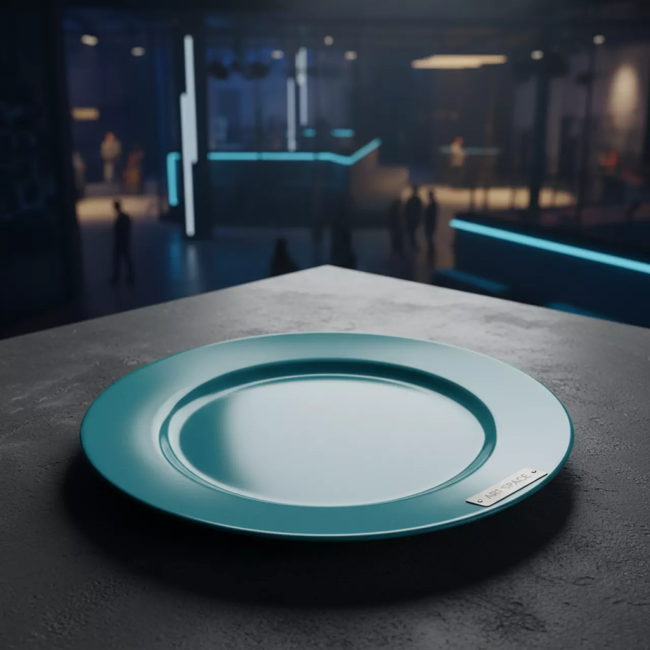 Аренда Тарелка подстановочная бирюзовая Porland 28 см в Rixos Krasnaya Polyana — ART SPACE