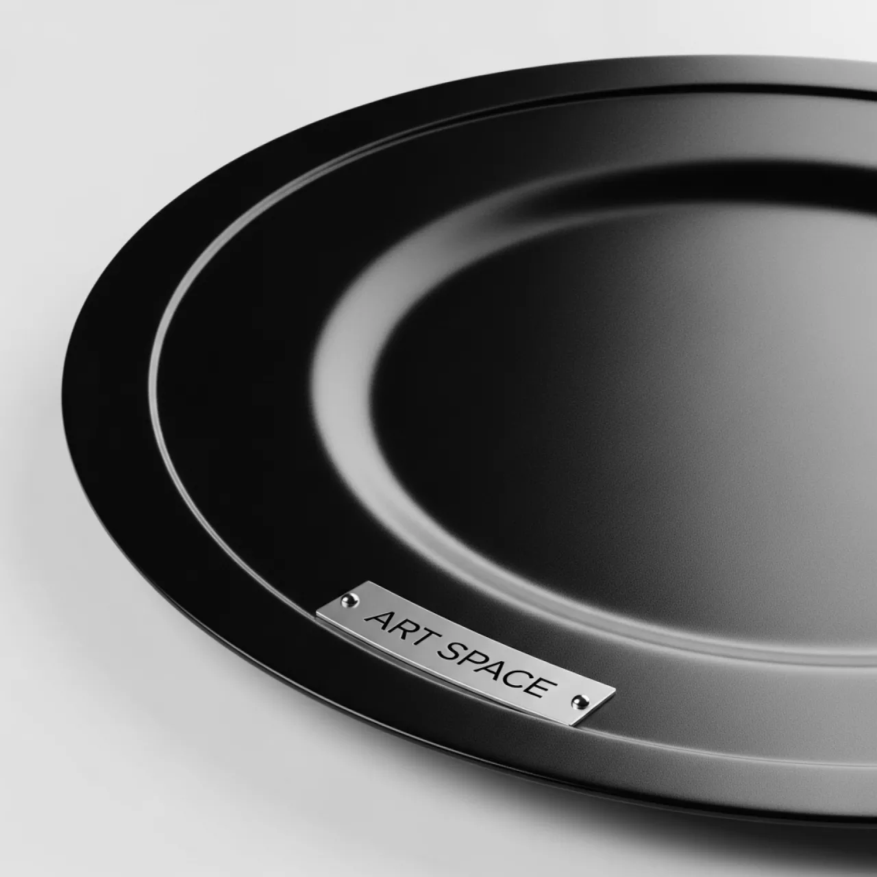 Аренда Тарелка подстановочная черная Porland 280 мм на парусной регате (Сочи) — ART SPACE